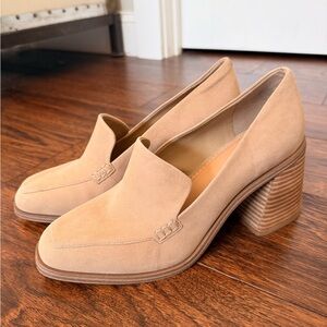 Vince Camuto Celsi Pump Chunky Heeled Loafer. Womens Size 10.